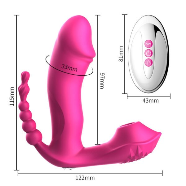 Vibration Remote Control Invisible Female Wear Phallus Toys - Image 5