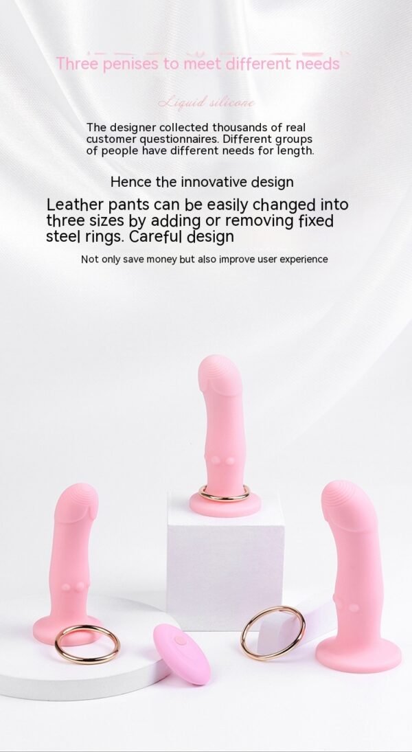 Wearable Simulation Itching Super Cool Love Women Dildo Leather Pants Supplies - Image 5