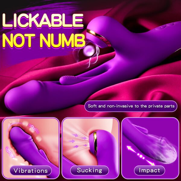 Portable Rabbit Ears Pleasure Toy Set - 10 Powerful Modes, Thrusting & Massage For Men And Women - Summer Gift For Wellness And Pleasure For Women Pleasure Relaxation Tools Deep Tissue - Image 4