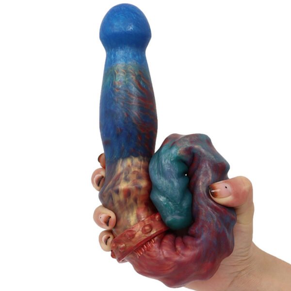 Color Double Head Dildo Fishbone Pattern Butt Plug For Women - Image 9